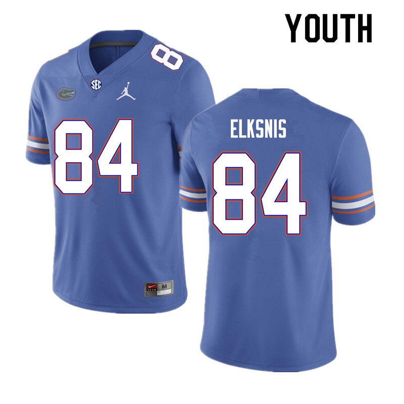 Youth #84 Nick Elksnis Florida Gators College Football Jerseys Sale-Royal - Click Image to Close
